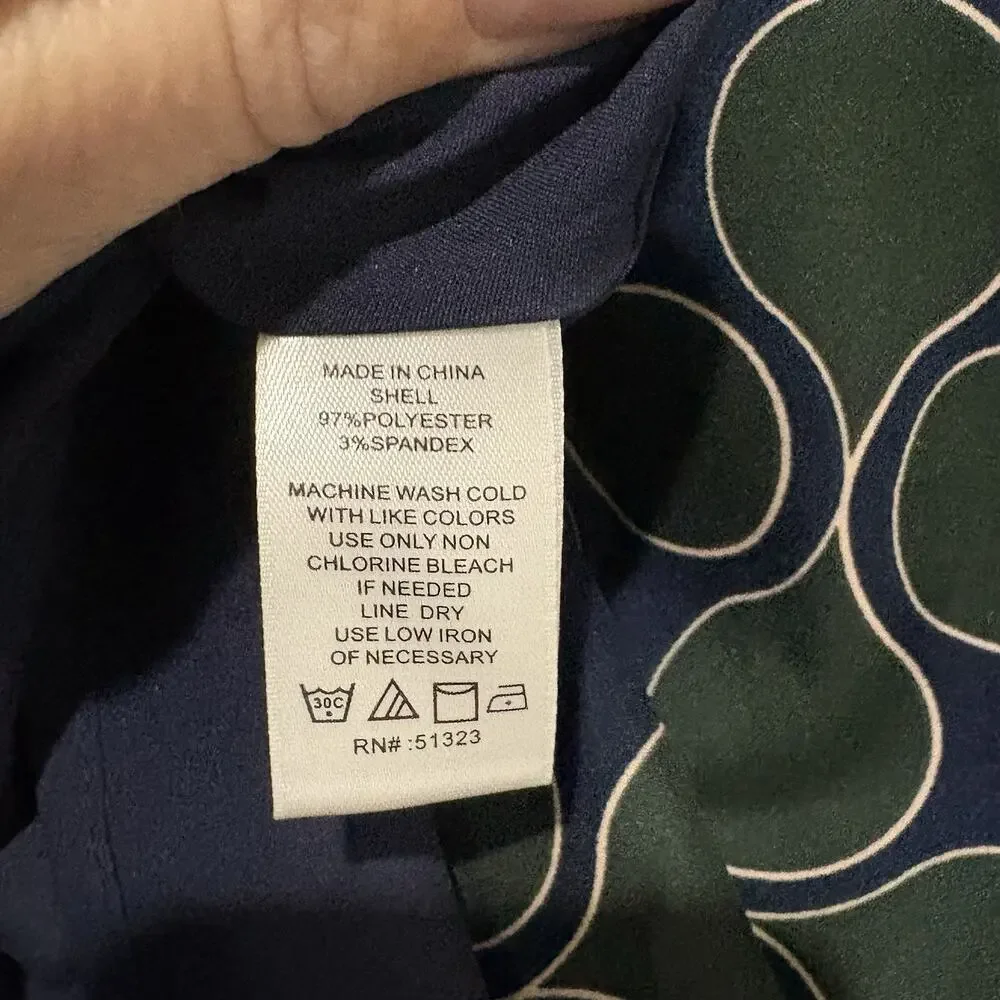 1 State | Short Skirt Mini Green Navy School Girl Preppy Circles- Size Large